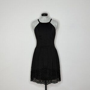 Vince Camuto Laser-Cut Fit & Flare Dress